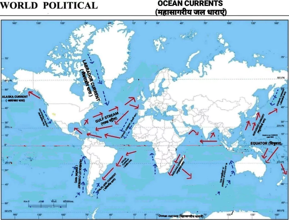 Ocean Currents Map