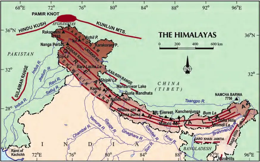Revision Notes Geography Class 9 Chapter 2 map 1