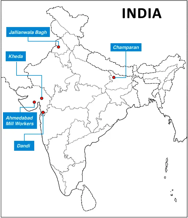 History Class 10 Map Work 02
