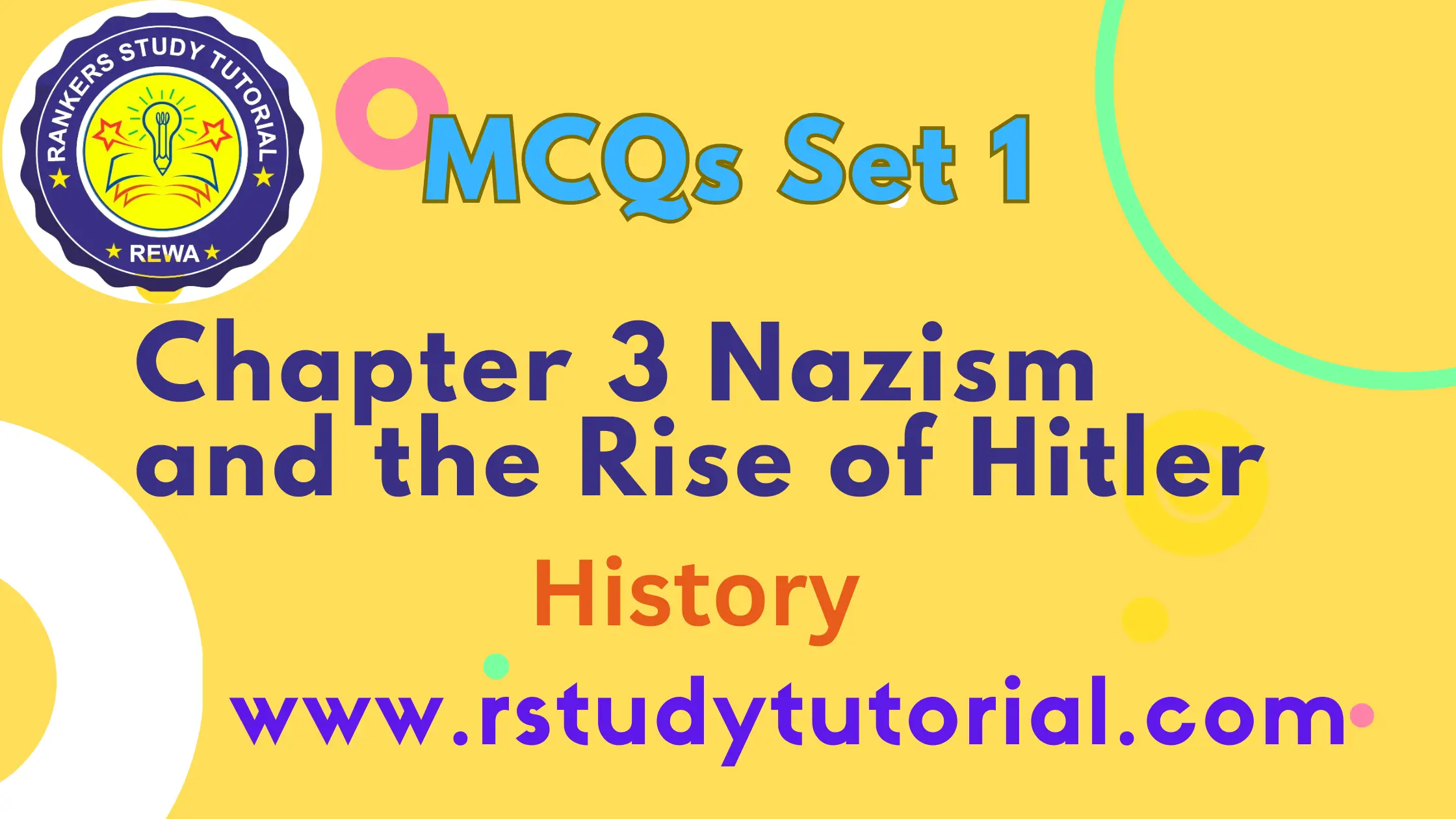 MCQs History Chapter 3 Nazism and the Rise of Hitler Set 1
