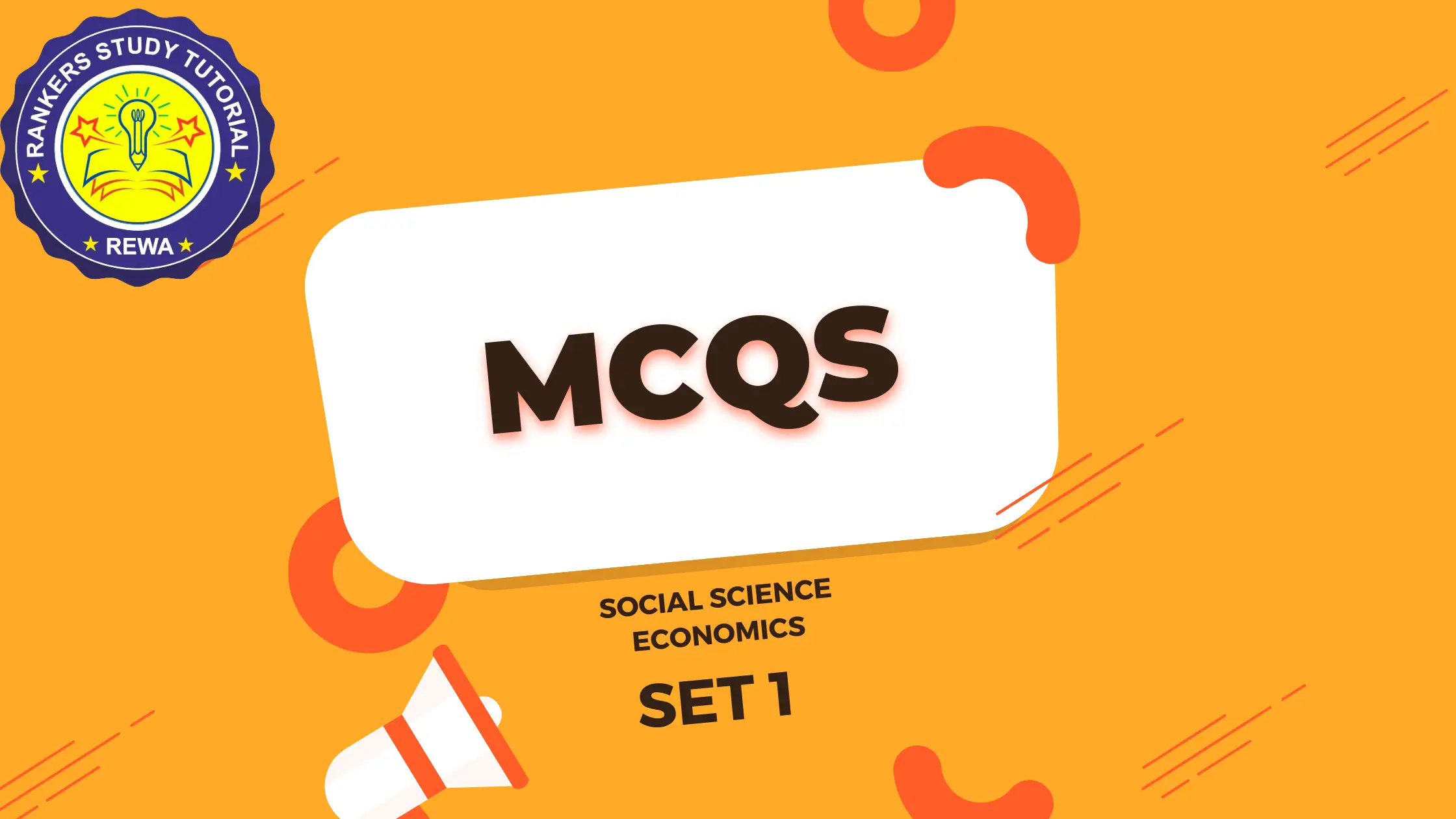 MCQs Economics Class 10 Chapter 3 money and Credit Set 1