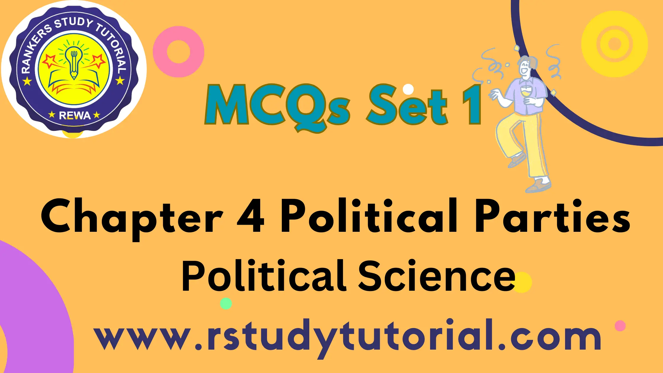 MCQs Political Science Class 10 Chapter 4 political Parties Set 1