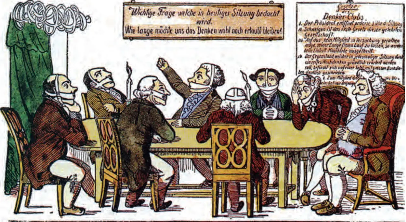 Fig. 6 - The Club of Thinkers caricature
