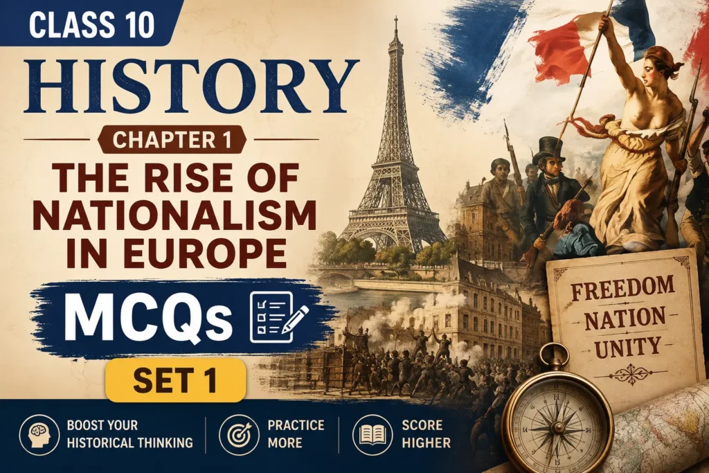 Home class 10 history chapter 1 mcqs the rise of nationalism in europe (set 1) image