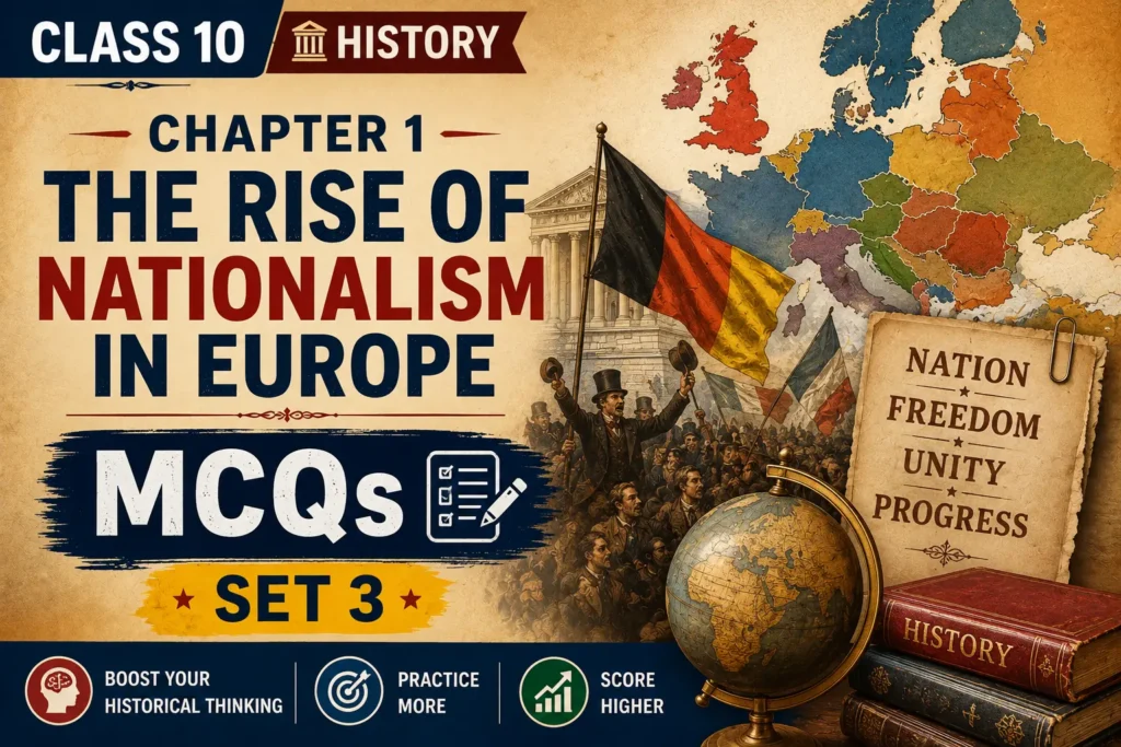 Home class 10 history chapter 1 mcqs the rise of nationalism in europe (set 3) image