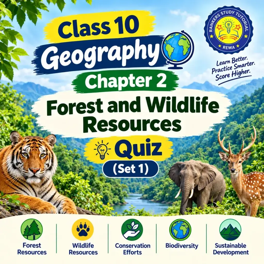 Home class 10 geography chapter 2 quiz – forest and wildlife resources (set 1)