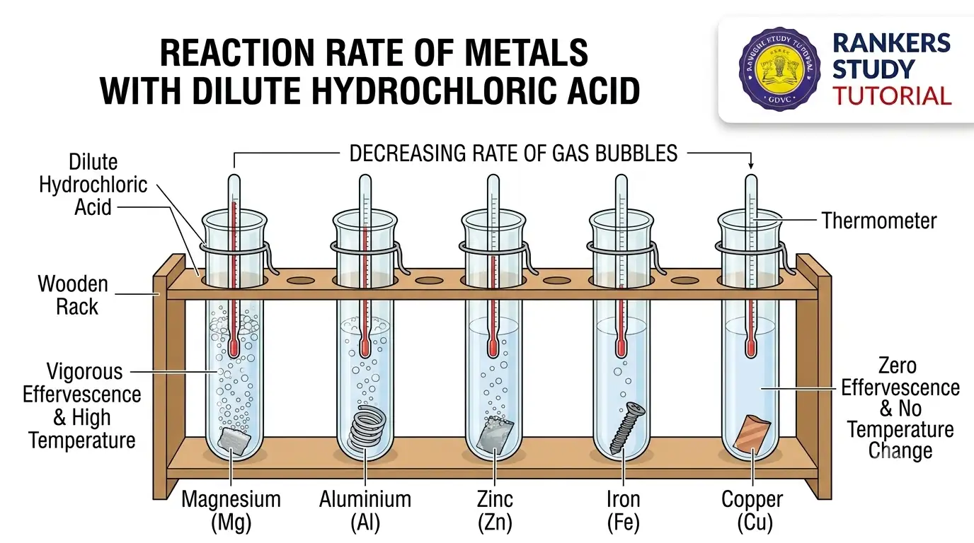 Metals Reacting with Dilute Acids