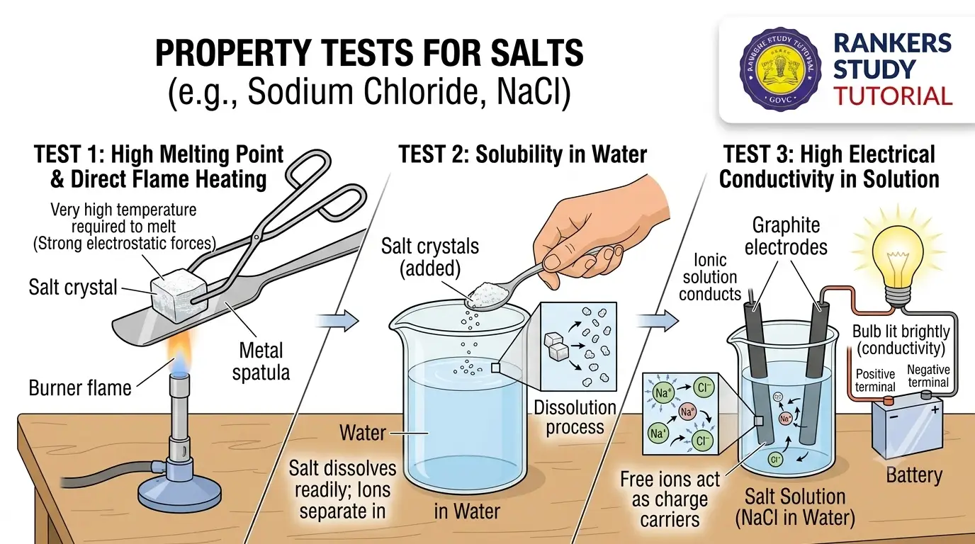 Testing Melting Point and Conductivity of Ionic Compounds