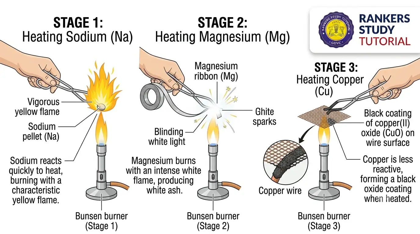 Burning Metals in Air