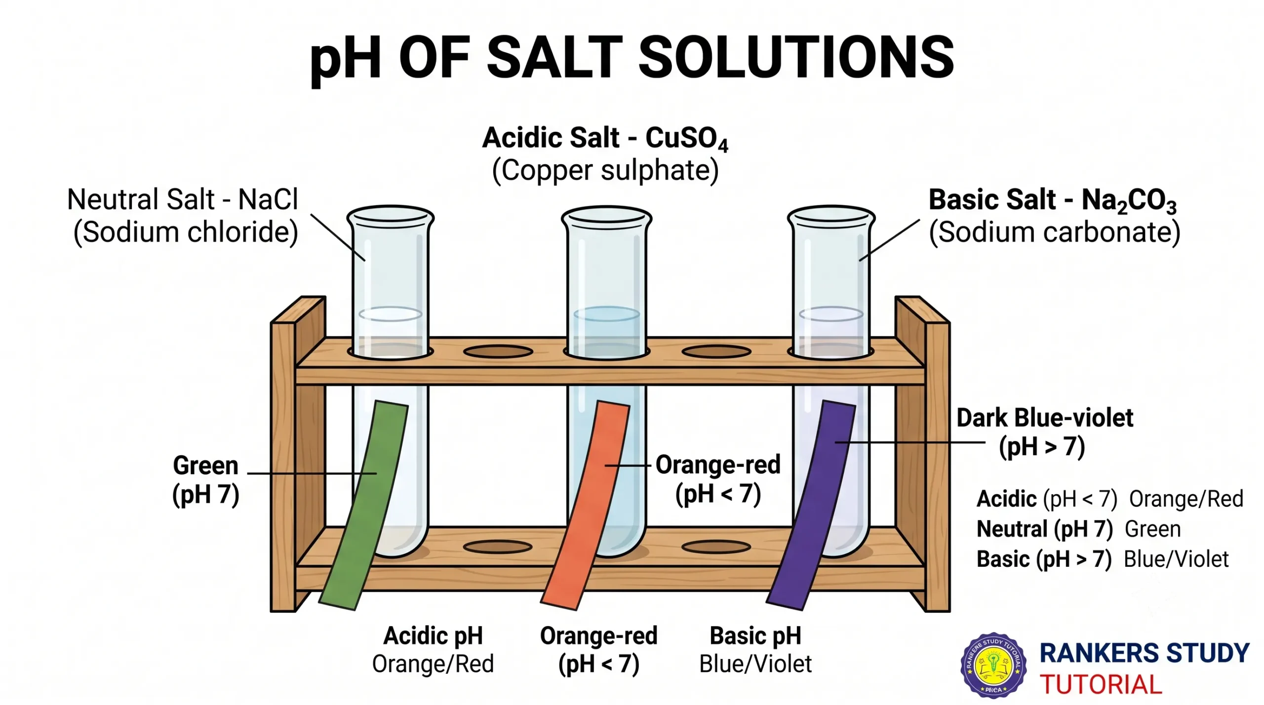 Hydrolysis and pH of Salt Solutions