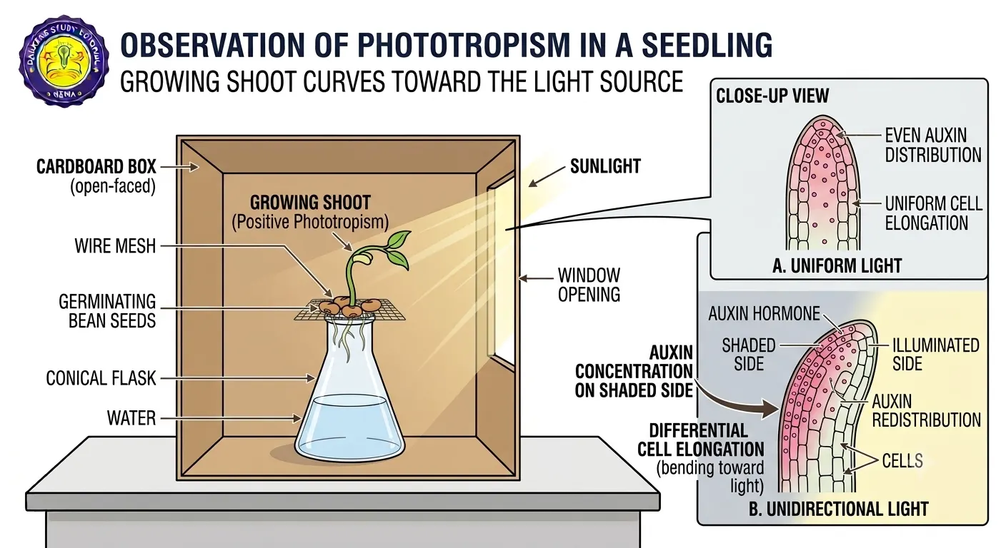 Activity 6.2 Phototropism Conical Flask Experiment