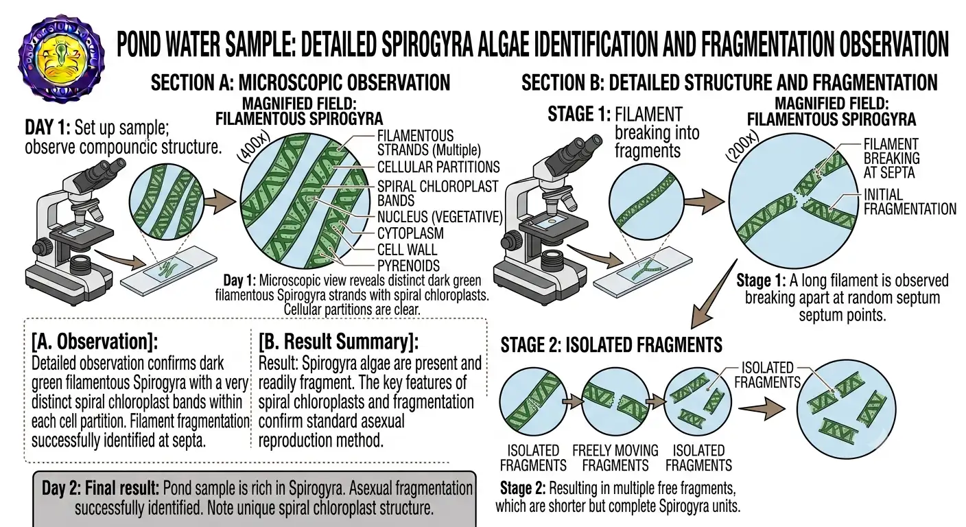 Activity 7.4 Spirogyra Fragmentation Observation