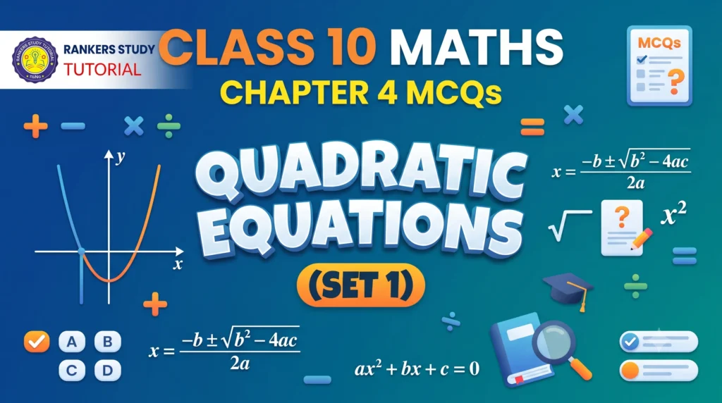 Class 10 Maths Chapter 4 Quadratic Equations MCQs NCERT
