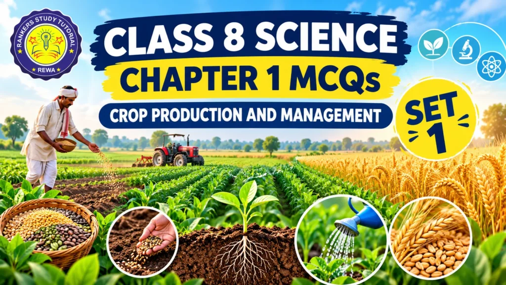 Class 8 Science Crop Production and Management MCQs NCERT
