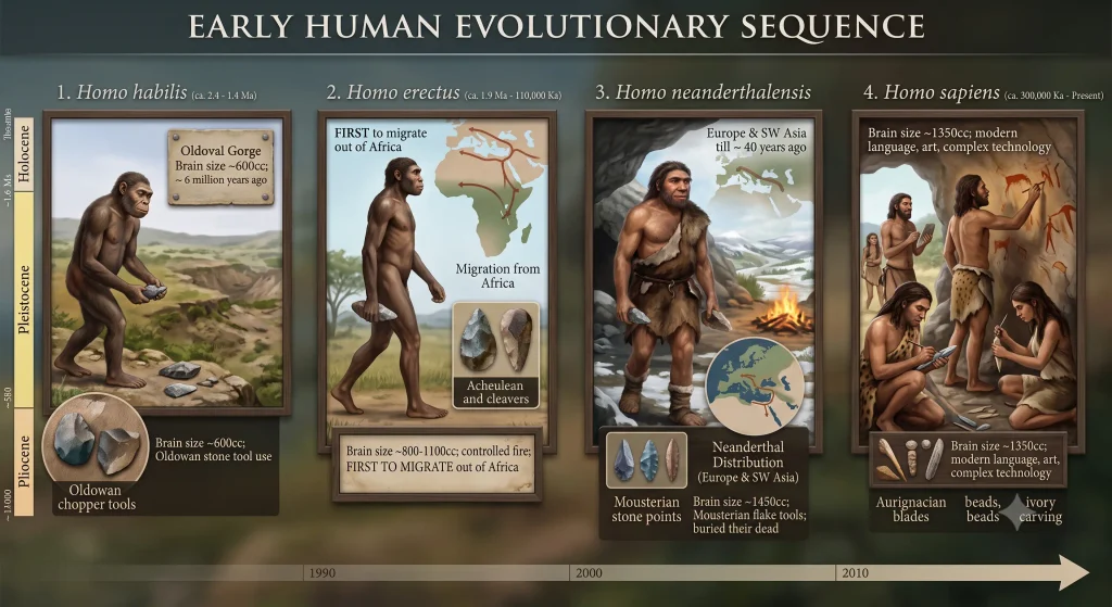 Class 9 Social Science (History) — Chapter 4: Early Humans and Beginning of Civilisation class 9 early huamns evolution