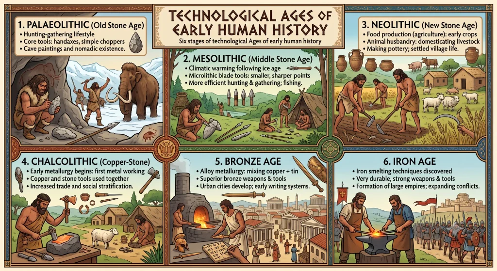 Class 9 Social Science (History) — Chapter 4: Early Humans and Beginning of Civilisation class 9 technological ages humans