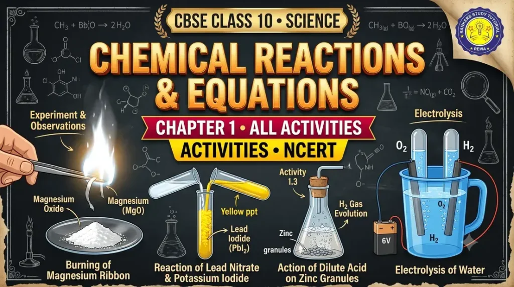class 10 science chapter 1 chemical reactions and equations activities