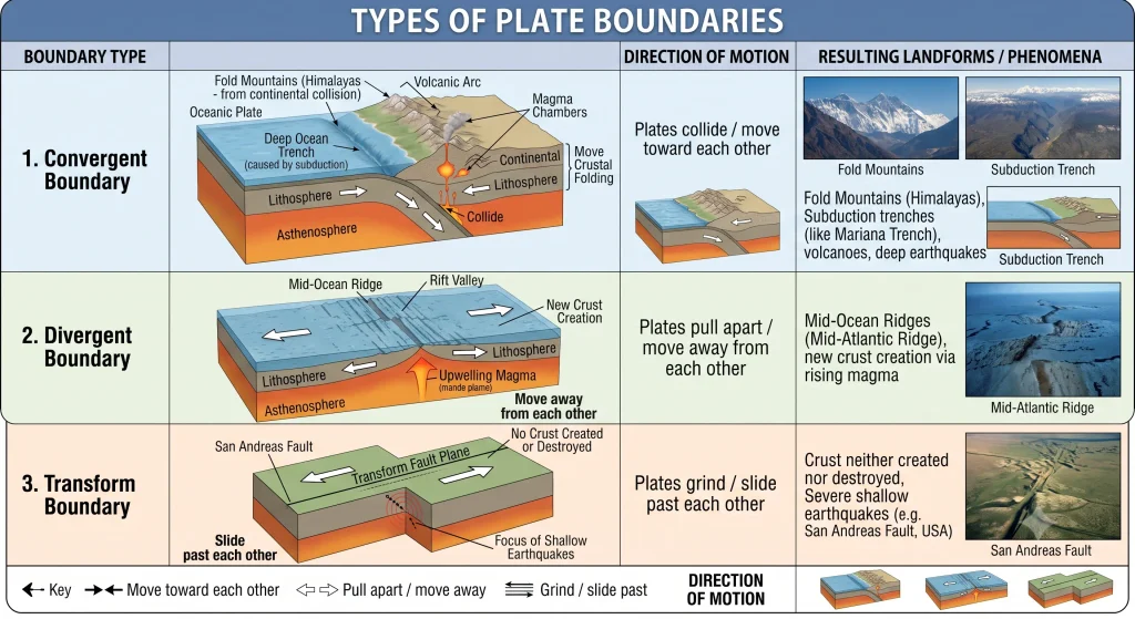 Grade 9 Social Science (Geography) — Chapter 2: Shaping of the Earth's Surface g 09 02 boundaries