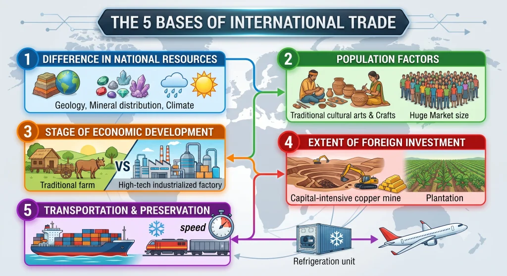 Class 12 Geography (Fundamentals of Human Geography) — Chapter 8: International Trade g 12 07 bases of trade