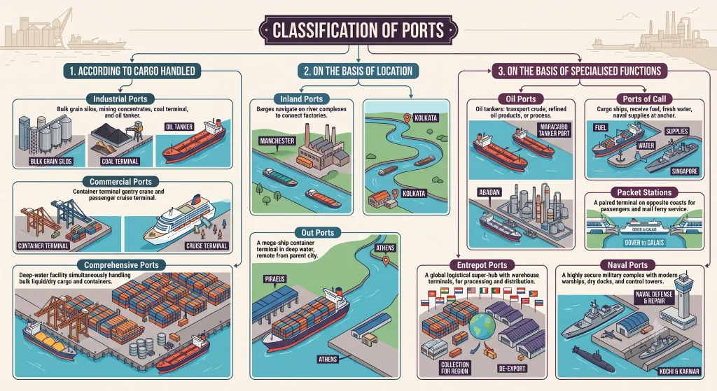 Class 12 Geography (Fundamentals of Human Geography) — Chapter 8: International Trade g 12 07 classification of ports