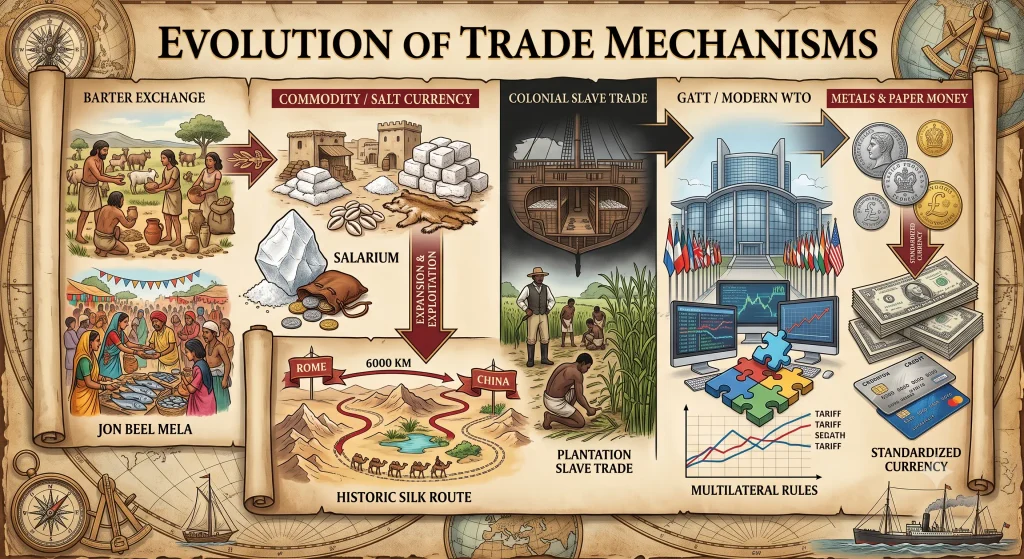 Class 12 Geography (Fundamentals of Human Geography) — Chapter 8: International Trade g 12 07 evolution trade merchants